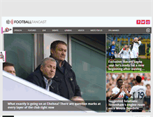 Tablet Screenshot of footballfancast.com